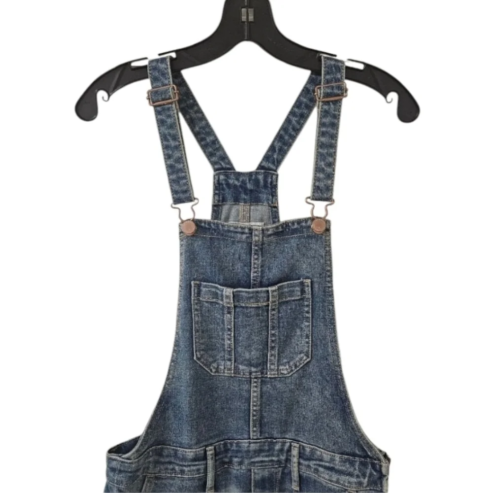 6  OLD NAVY BLUE DENIM OVERALLS WOMEN'S SIZE O - Picture 4 of 10